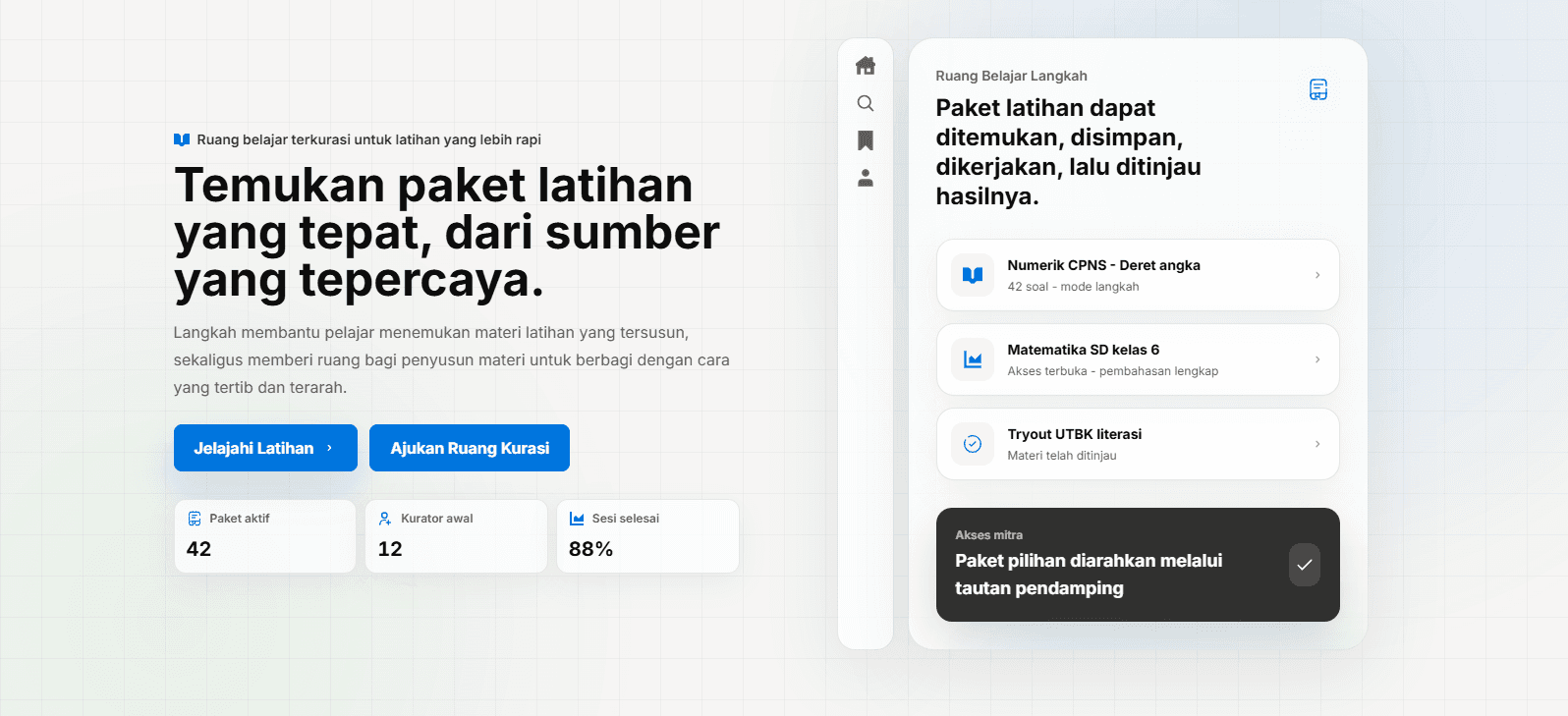 Screenshot of langkahselangkah.com