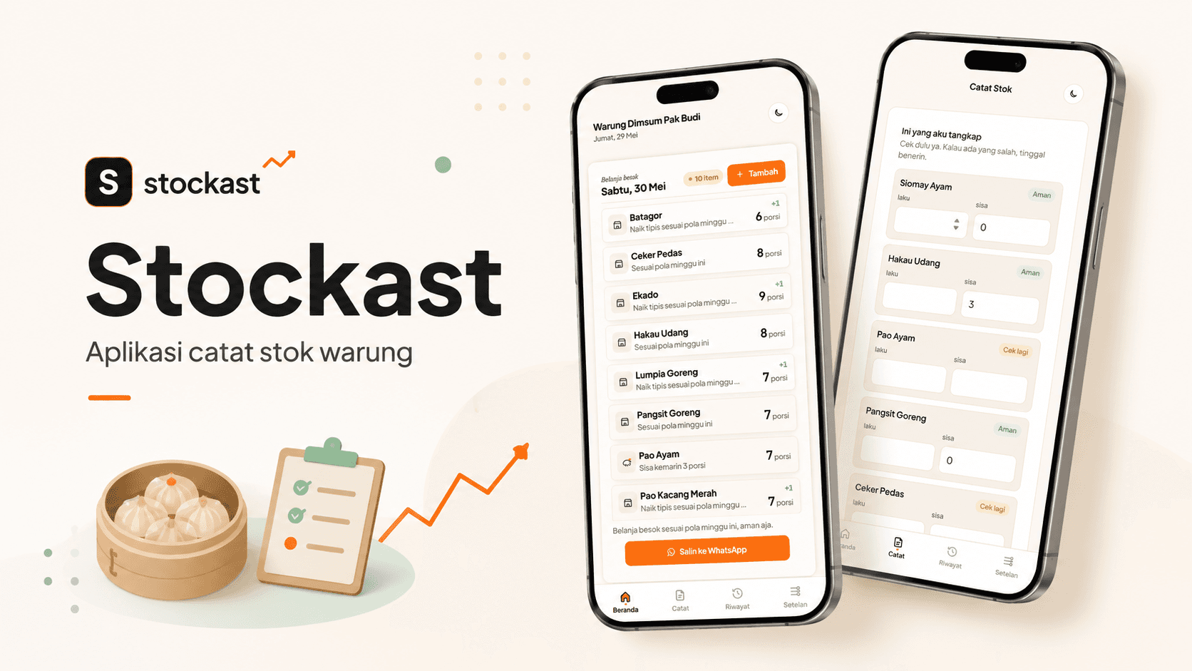 Screenshot of Stockast — stock forecasting tool